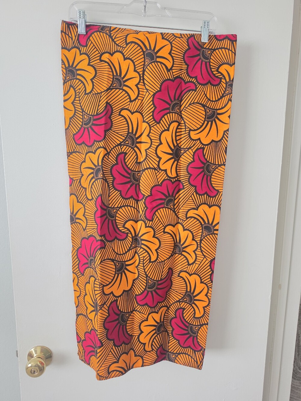 African Head Wrap Dutch Wax Print Large Scarf Ankara